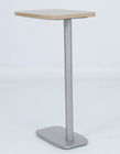Wood Top Coffee Bedside Table Stainless Steel Base General Use