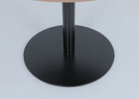 Wood Top Bedside Coffee Table Stainless Steel Base Morden