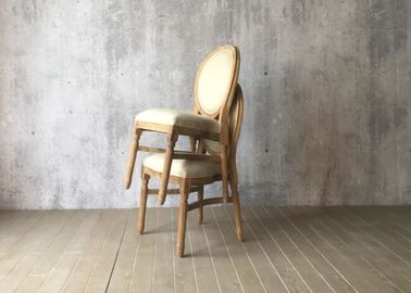 주문 호텔 / 레스토랑을 위한 우아한 참나무 라운드 백 식당 의자들 구성 휴식 온라인 제조