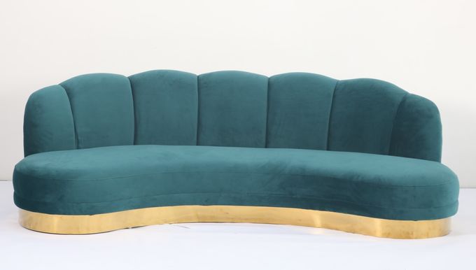 공간 가구를 하기 위한 215x80x88cm 유럽 현대 터프티드 소파 3